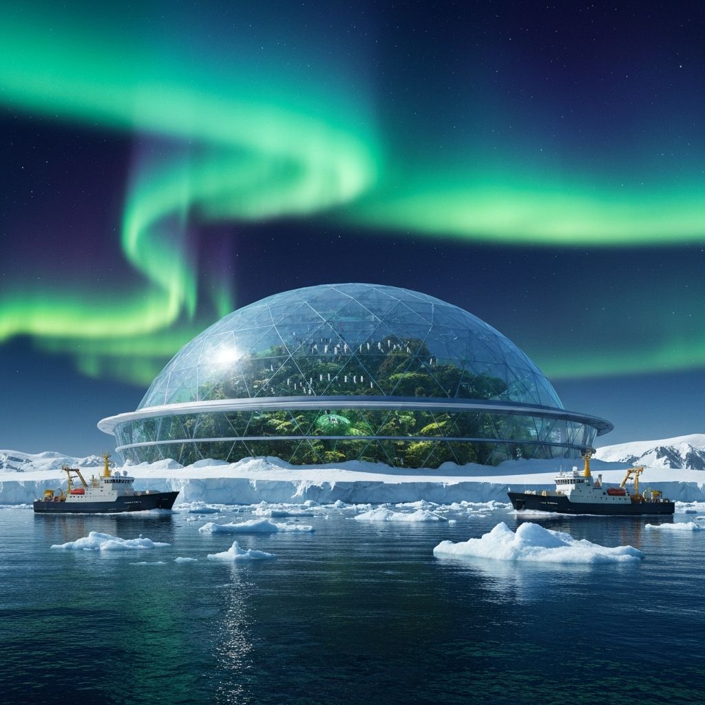 Antarctic Ice Shelf Farm